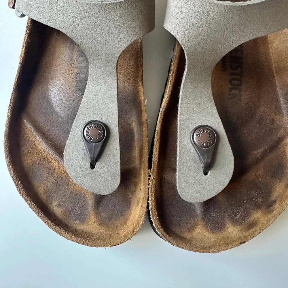 Birkenstock Sandals Gizeh Thong Stone Birko-Flor size 39